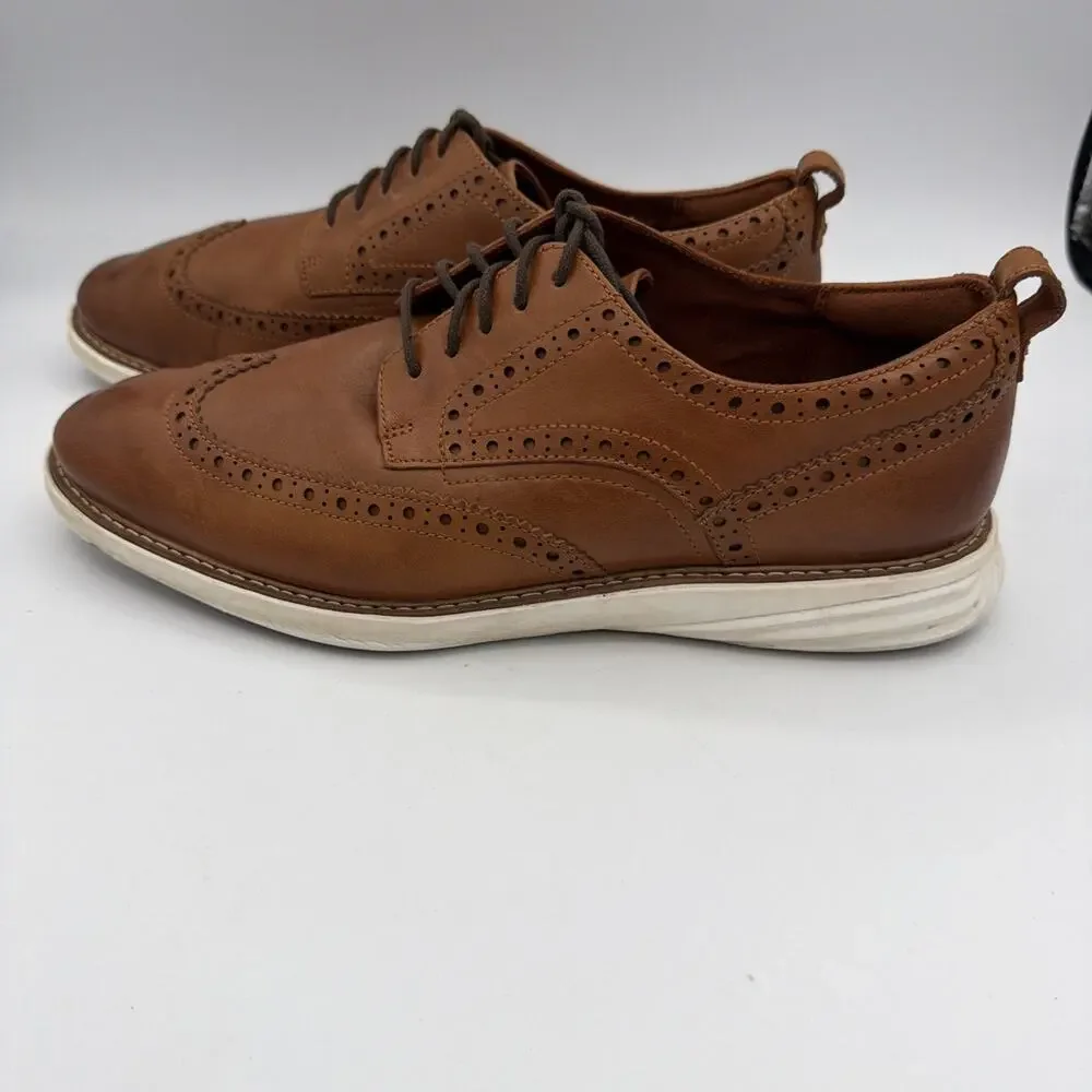 Cole Haan Men's Grand Evolution Shortwing British Brown Tan Ivory size 9.5